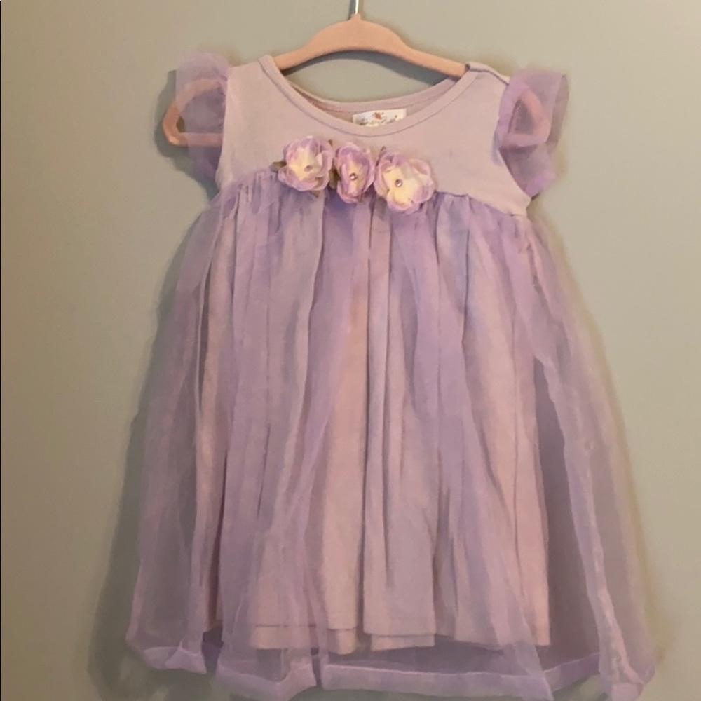 Soft purple boutique dress